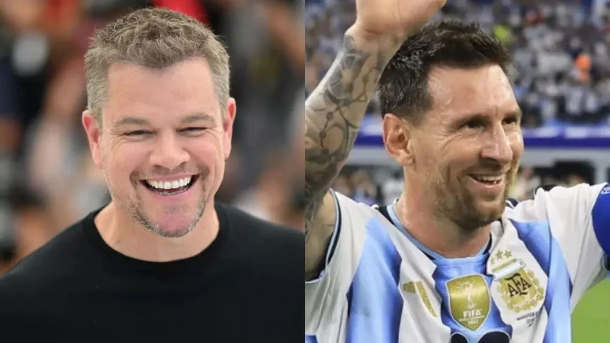 Matt Damon se rindió a los pies de Messi: “Es el mejor de la historia”