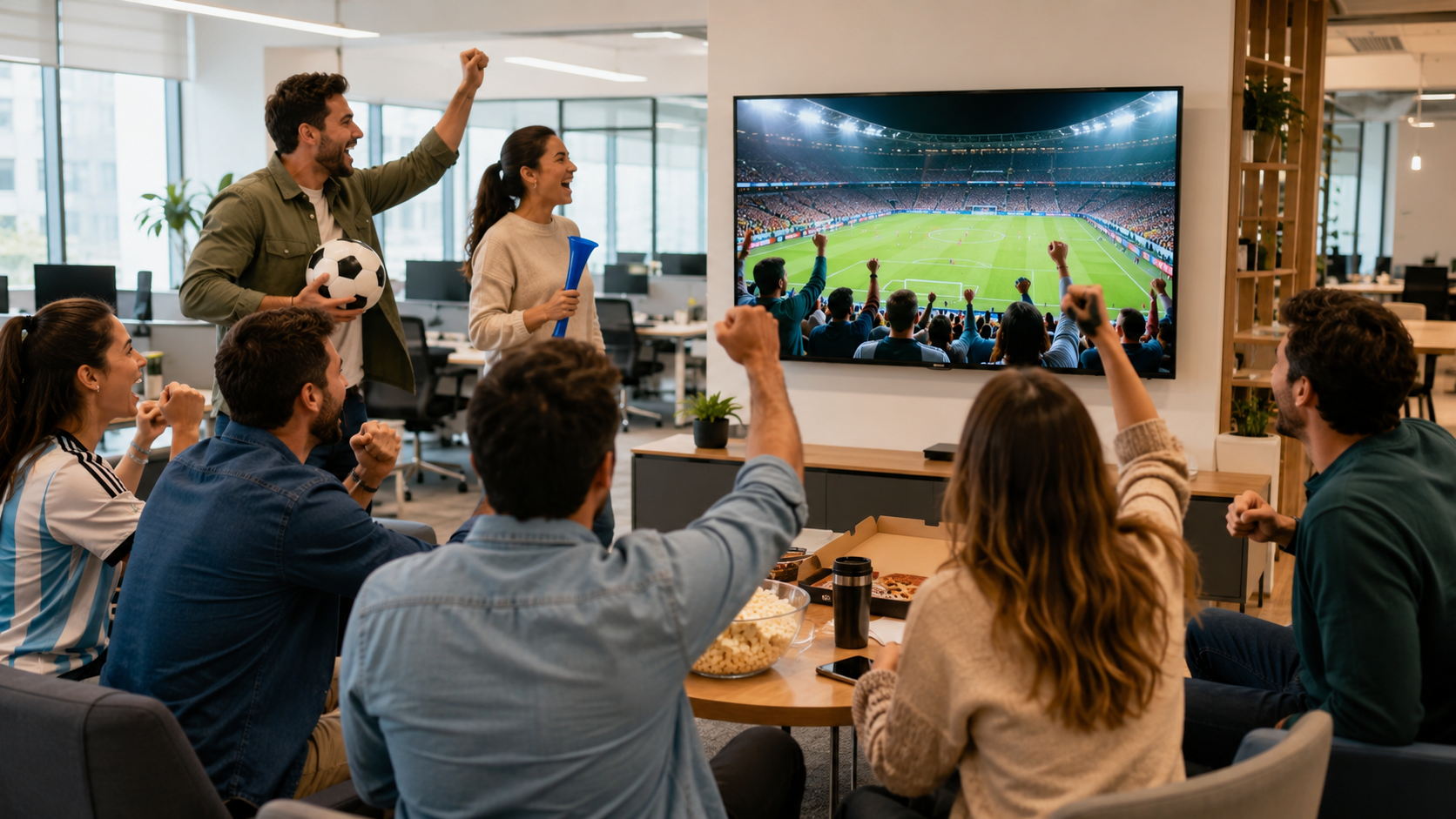 Mundial y trabajo: el 95% de los argentinos dice que mantiene o mejora su productividad durante el torneo