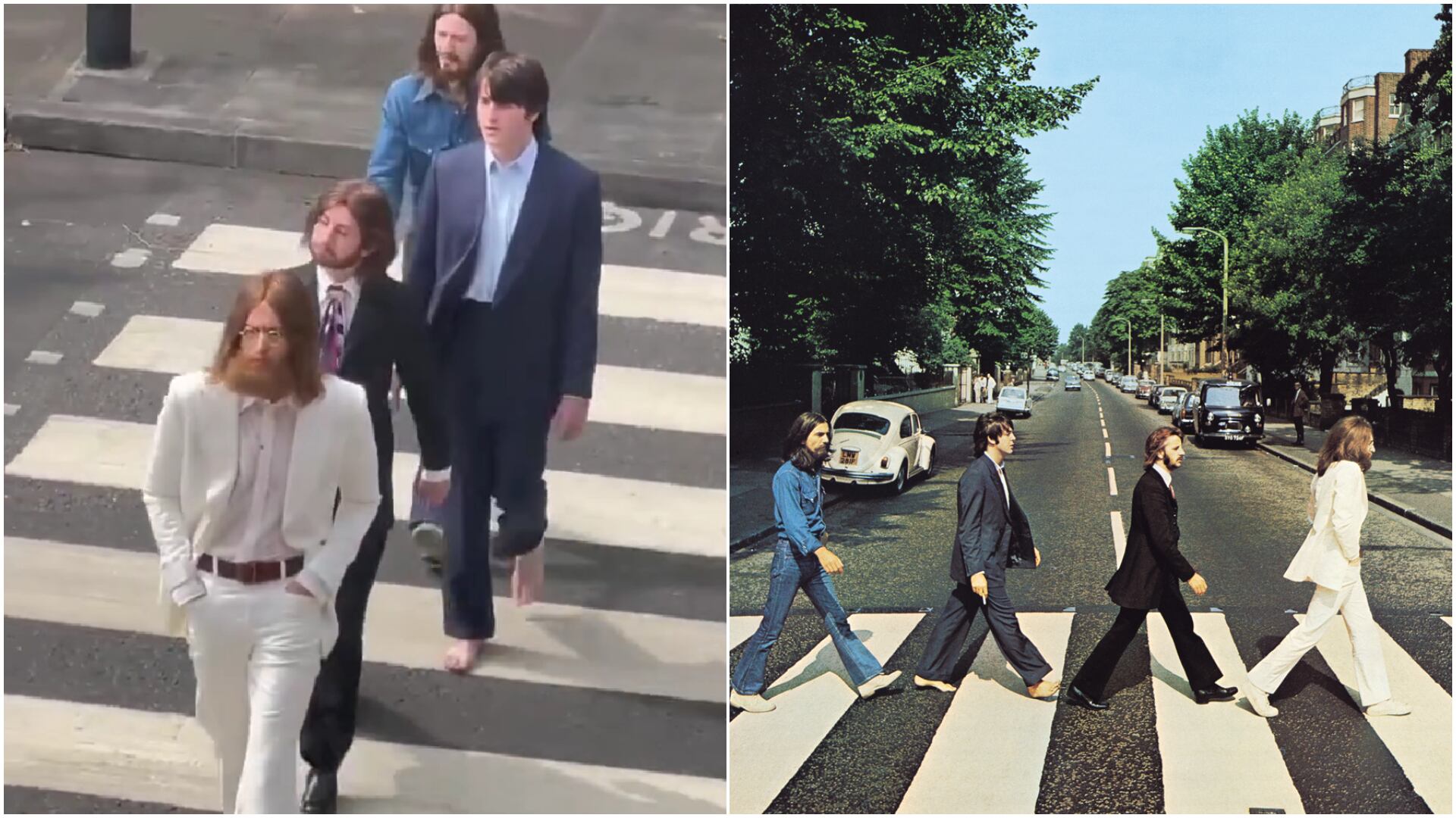 Los nuevos Beatles recrearon la legendaria portada de Abbey Road