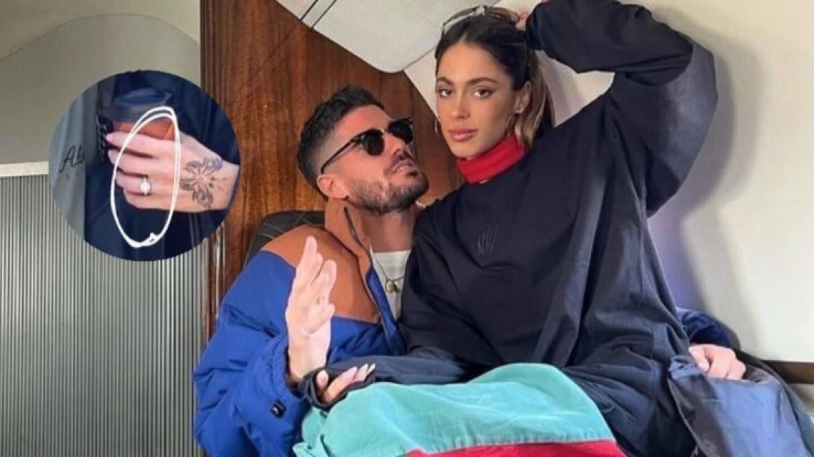 Tini Stoessel confirmó su casamiento con Rodrigo De Paul y mostró su anillo de compromiso