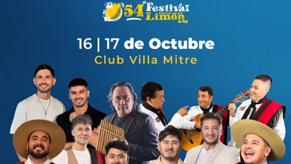 Festival Nacional del Limón: quiénes se presentan y cuánto cuestan las entradas